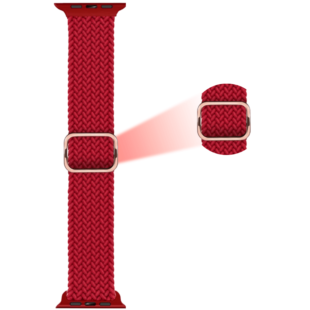 Apple Watch Sport Band Apple - Red Apple Watch Braided Loop Band - Pinkkode