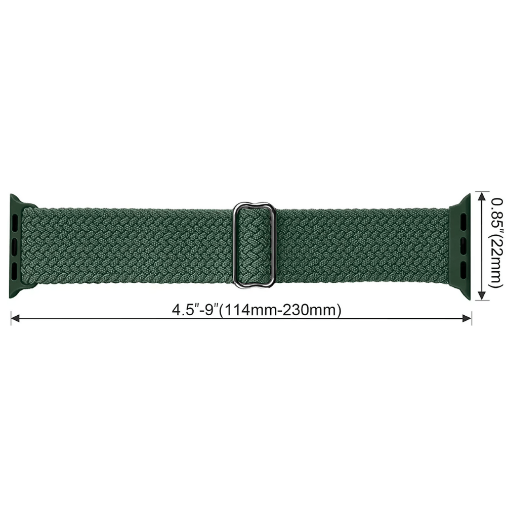 Apple Watch Sport Loop Band - Cedar Green Apple Watch Braided Loop Band - Pinkkode