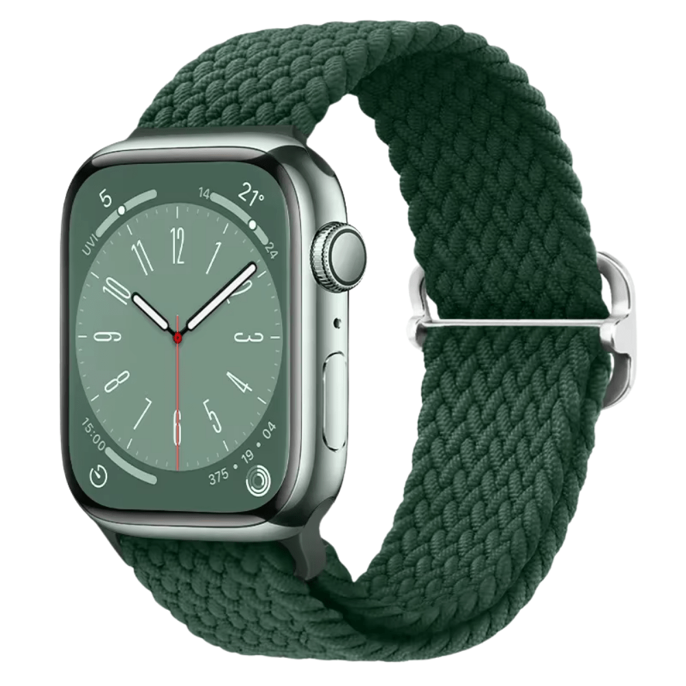 Apple Watch Sport Loop Band - Cedar Green Apple Watch Braided Loop Band - Pinkkode