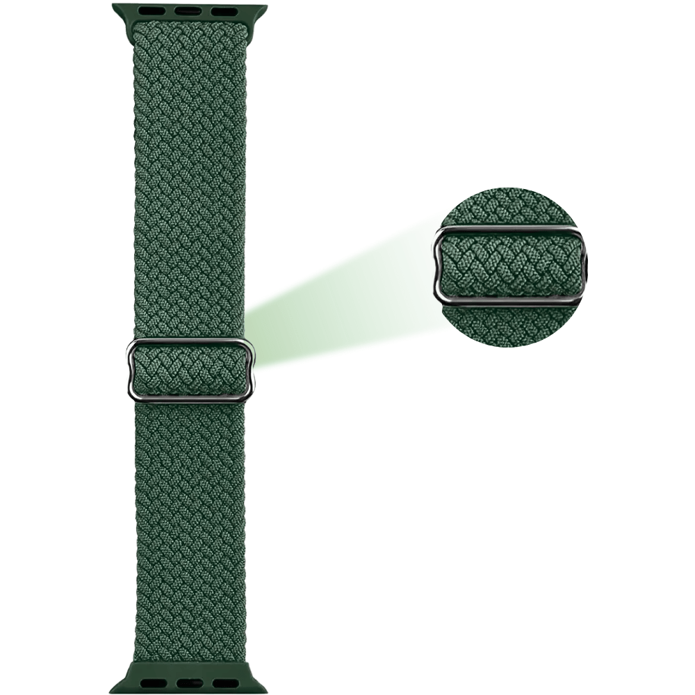Apple Watch Sport Loop Band - Cedar Green Apple Watch Braided Loop Band - Pinkkode